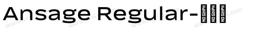 Ansage Regular字体转换